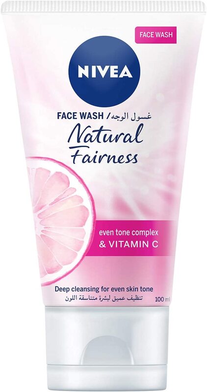 Nivea Natural Fairness Even Skin Tone Face Wash Cleanser, 100ml