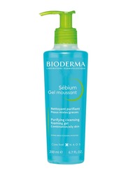 Bioderma Sebium Face and Body Wash Moussent Purifying Cleansing Gel, 200ml