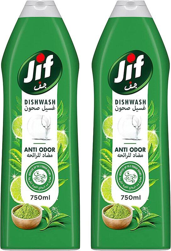 

Jif Anti Odor Hand Dishwash, 2 x 750ml