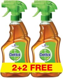 Dettol Surface Disinfectant Cleaner Spray, 4 x 500ml