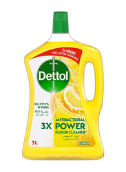 Dettol Lemon Antibacterial Power Floor Cleaner, 3Litres