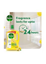 Dettol Lemon Antibacterial Power Floor Cleaner, 3Litres