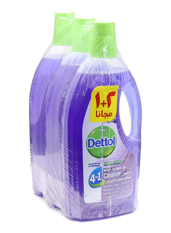 

Dettol Multi Action Cleaner With Lavender Set, 3 x 900ml