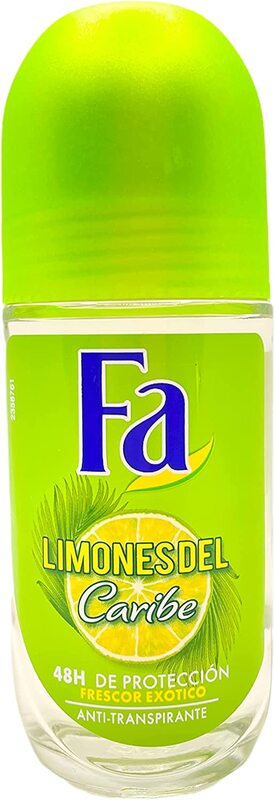 Fa Caribbean Lemon Deodorant Roll On, 50ml