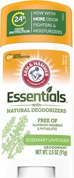 Arm & Hammer Fresh Rosemary Lavender Essentials Natural Deodorant Stick, 71 gm, 3 Pieces