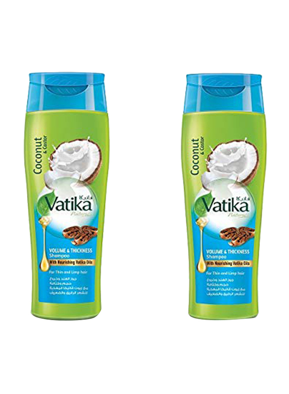 Vatika Volume and Thickness Shampoo, 2 Pieces x 400ml