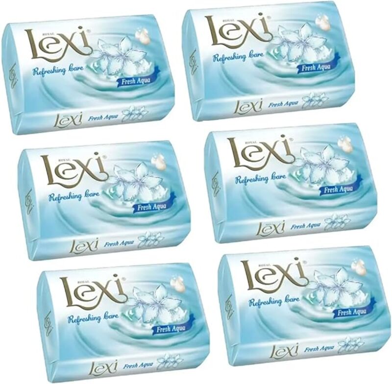 Lexi Refreshing Care Beauty Cream Soap Fresh Aqual 175g Pack of 6