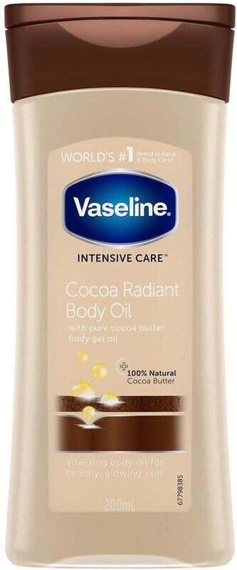 

Vaseline Essential Moisture Radiant Cocoa Body Oil with Pure Cocoa Butter, 200ml