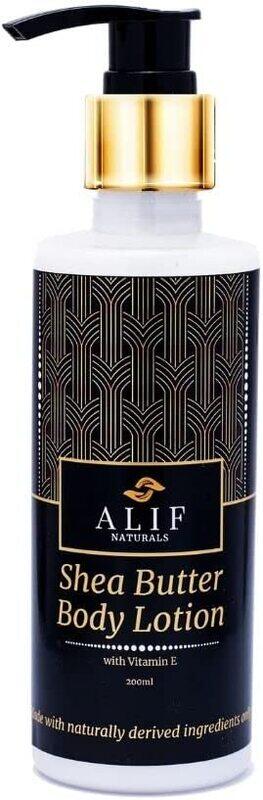 

Alif Naturals Organic Shea Body Butter Moisturizing Lotion with Vitamin E Which, 200ml