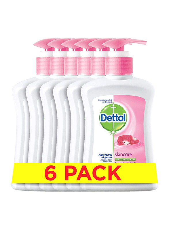 

Dettol Skincare Hand Wash, 6 x 200ml