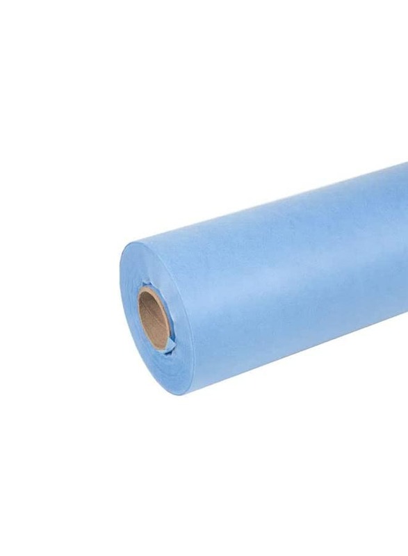 Waterproof Disposable Non-Woven Bed Sheet Roll for Spa, Massage, Tattoo and Exam Tables, Blue, 80 x 180cm, 3 x 50 Sheets