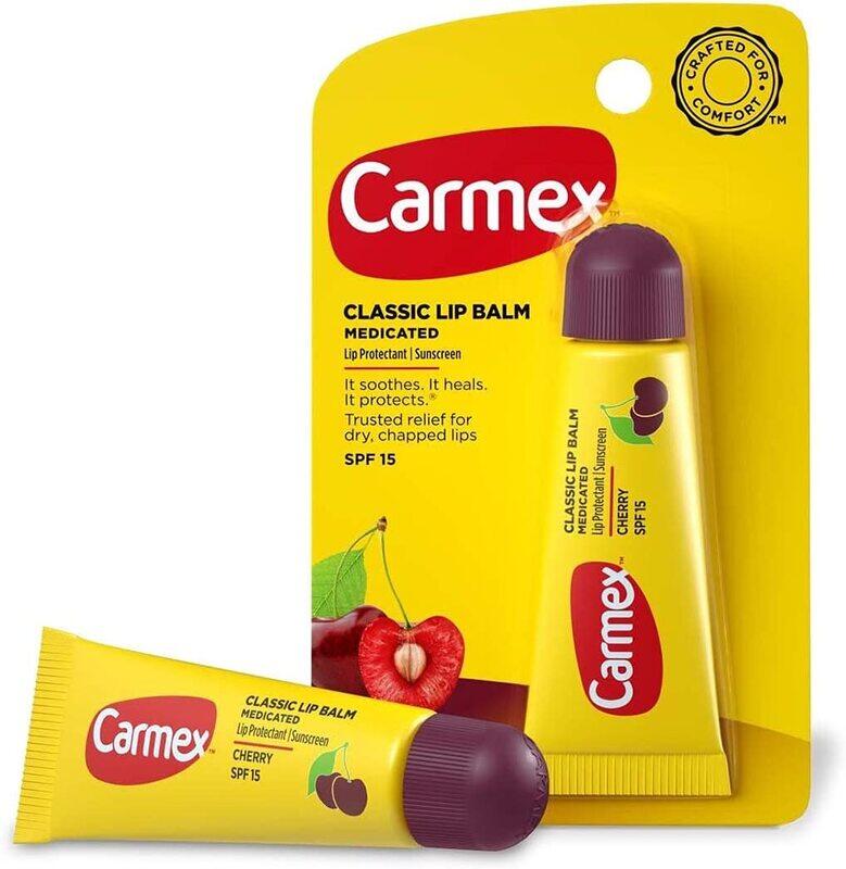 

Carmex Cherry Classisc Lip Balm Medicated SPF15, 10gm