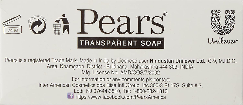Pears Transparent Soap Gentle Care, 6 x 4.4 Oz