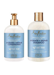 Shea Moisture Shea Manuka Honey & Yogurt Moisturizing & Repairing Shampoo & Conditioner, 2 x 13 oz