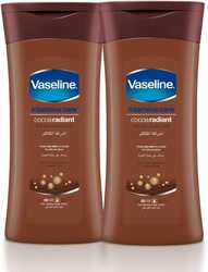Vaseline Cocoa Radiant Body Lotion, 400ml, 2 Pieces