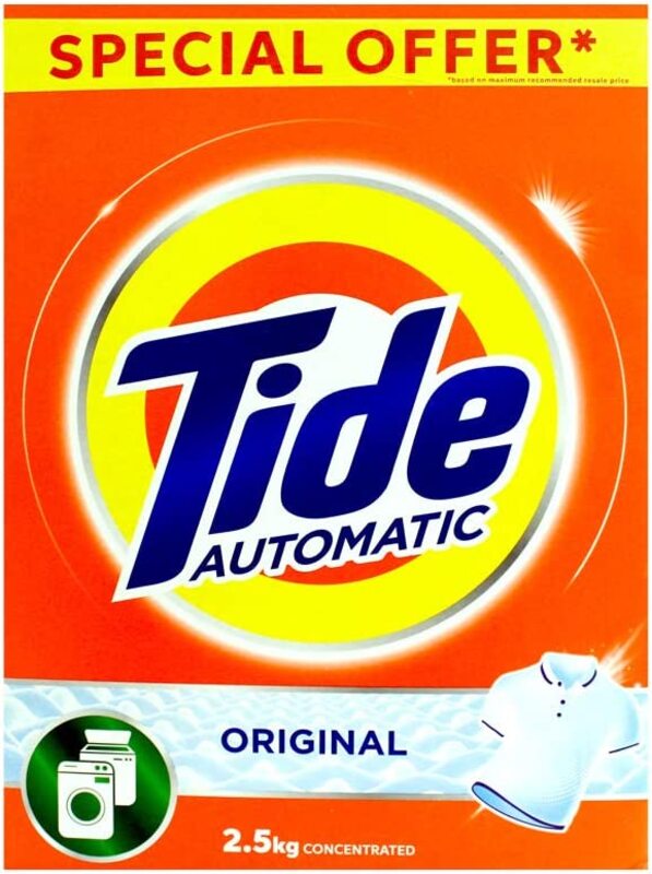 Tide Original Automatic Laundry Washing Powder, 2 x 2.5 Kg