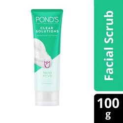 Ponds Clear Solutions Antibacterial and Oil C ontrol Facial Scrub 100g