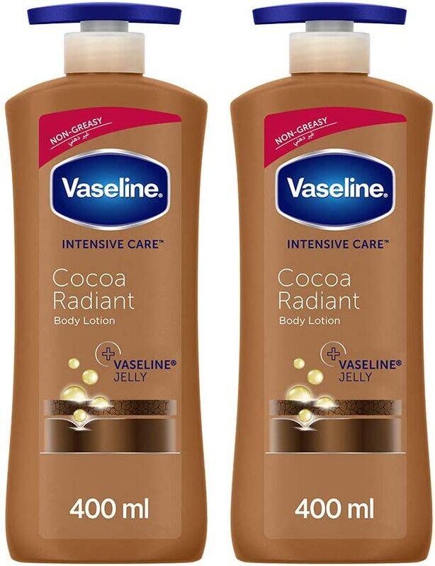 

Vaseline Cocoa Radiant Body Lotion, 400ml, 2 Pieces