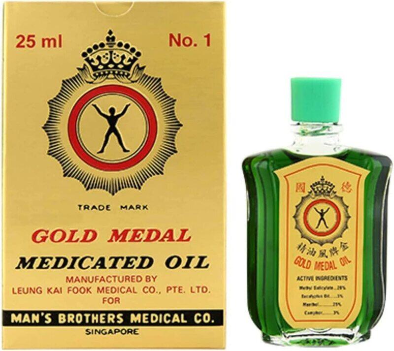 

Generic Gold Medal Medicated Oil Pain Killer Oil, 25 ml, 25 Pieces