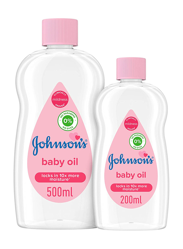 Johnson's 500 + 200ml Baby Moisturising Oil