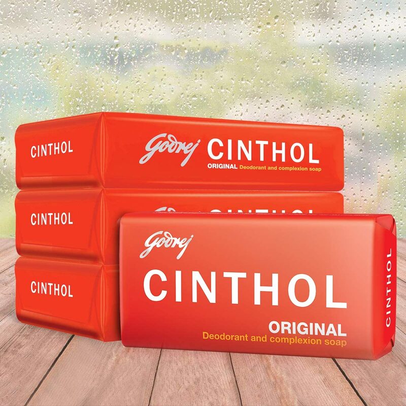 Cinthol Original Deodarant & Complexion Bath Soap, 100g, 4 Pieces