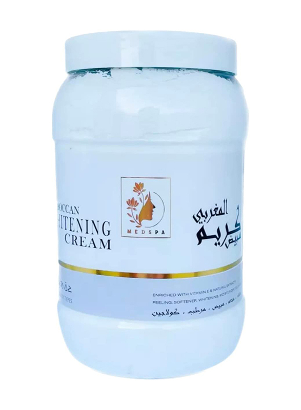 Medspa Moroccan After Bath for Face and Body Whitening Cream, 2 Kg