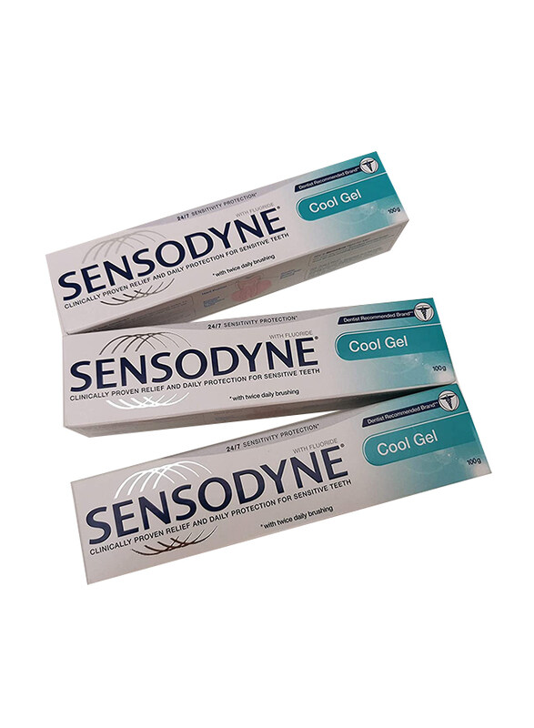 

Sensodyne Cool Gel Toothpaste for 24/7 Sensitivity Protection, 3 x 100g