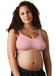 Bravado Designs The Body Silk Seamless Maternity and Nursing Bra with Wireless Clip, Pink, Large