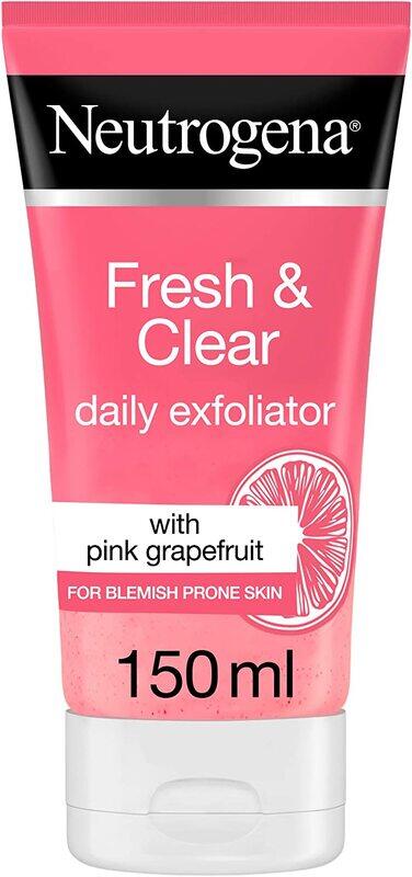 

Neutrogena Fresh & Clear Daily Exfoliator, Pink Grapefruit & Vitamin C, for Blemish Prone Skin, 150ml