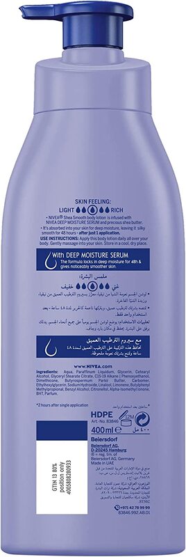 Nivea Shea Smooth Body Lotion, 400ml