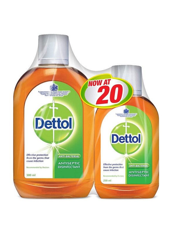 

Dettol Antiseptic Disinfectant, 2 Pieces, 500ml + 250ml