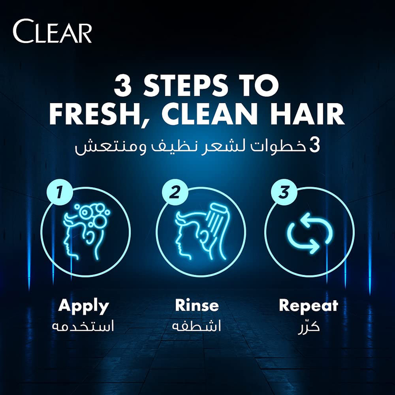 Clear Hair Fall Defence Anti-Dandruff Shampoo + Conditioner for Men, 400ml