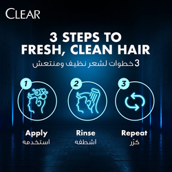 Clear Hair Fall Defence Anti-Dandruff Shampoo + Conditioner for Men, 400ml