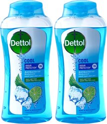 Dettol Cool Anti-Bacterial Body Wash, 250ml, 2 Pieces