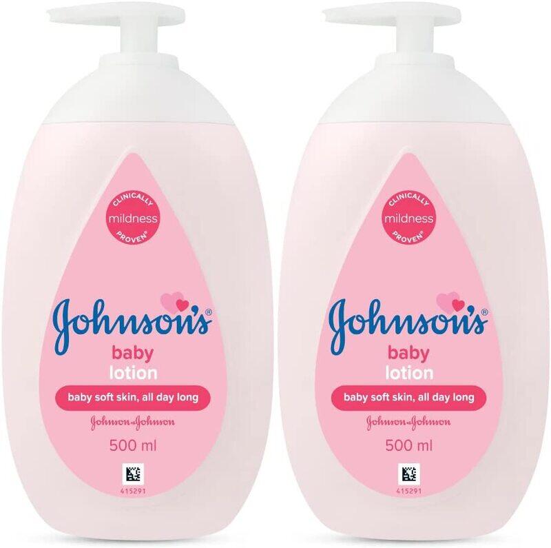 

Johnson's Baby Lotion, 500ml, 2 Pieces