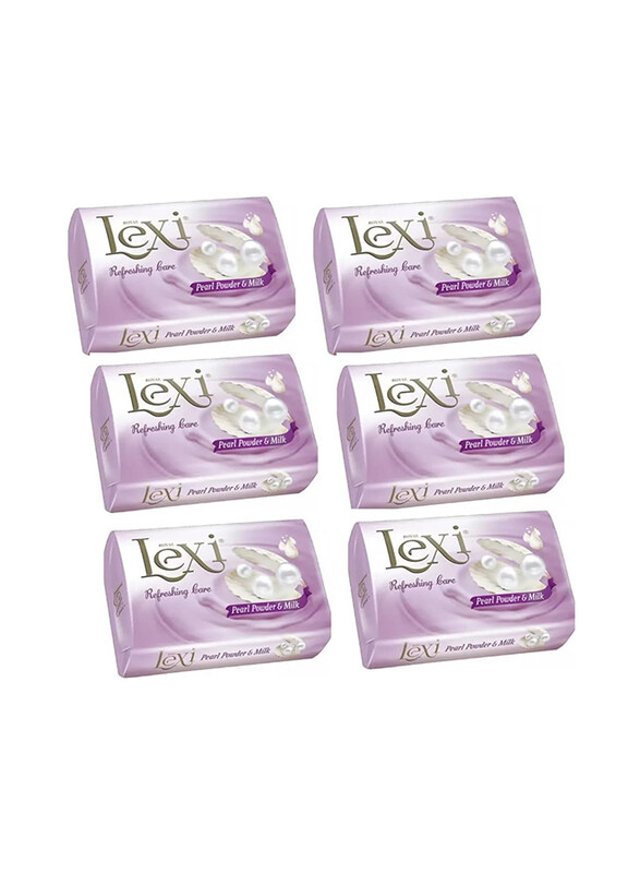 

Royal Lexi Pearl Powder and Milk Refreshing Care Beauty Cream Soap, 175g, 6 Pieces