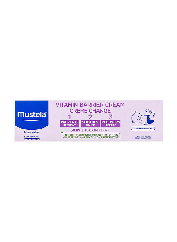 Mustela 2 x 50ml Vitamin Barrier Cream 123 for Kids