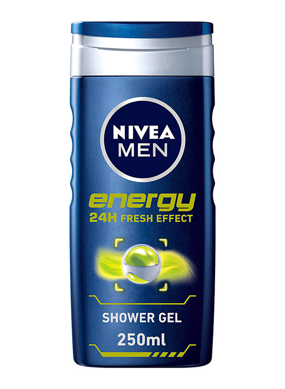 

Nivea Men 3in1 Shower Gel Body Wash Energy 24h Fresh Masculine Scent, 250ml