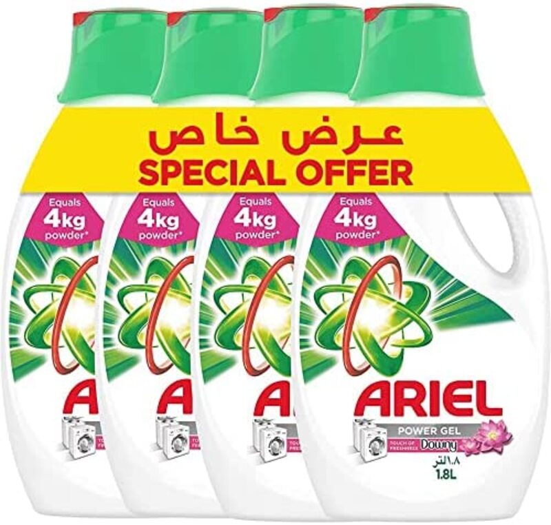 Ariel Touch of Downy Freshness Automatic Laundry Detergent, 4 x 1.8 Litre