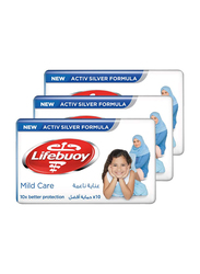 Lifebuoy Anti Bacterial Bar Mild Care, 3 x 160g