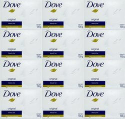 Dove White Beauty Cream Soap Bar, 135gm, 12 Pieces