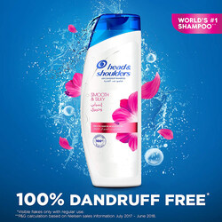 Head & Shoulders Smooth and Silky Anti-Dandruff Shampoo, 2 Pieces x 400ml