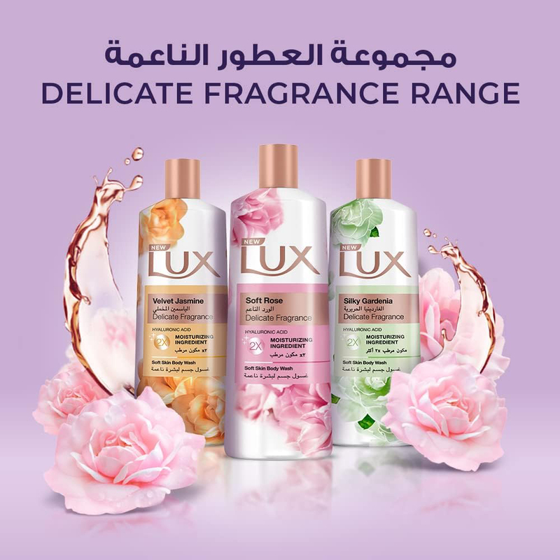 Lux Soft Rose Delicate Fragrance Moisturising Body Wash, 500ml