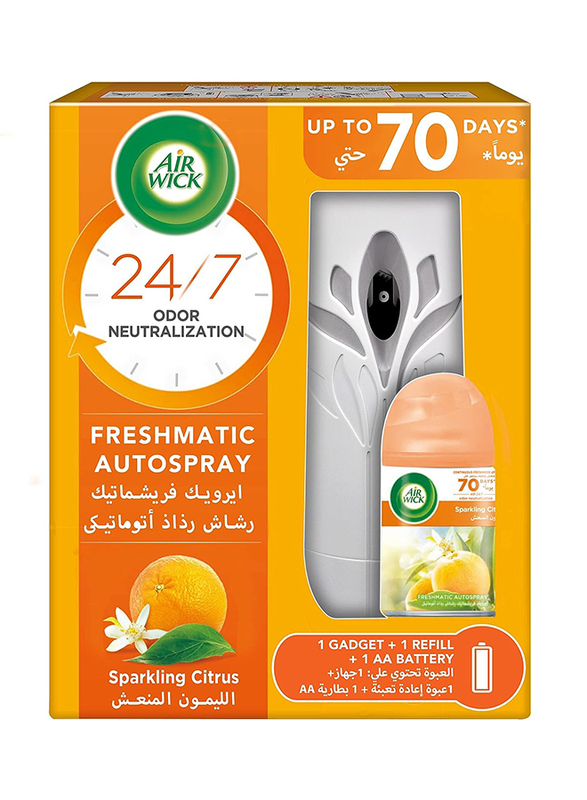 Air Wick Freshmatic Auto Spray Sparkling Citrus Air Freshener, 250ml