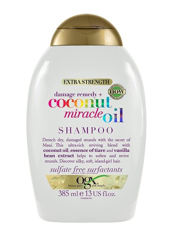 

Ogx Damage Remedy+ Coconut Miracle Oil Shampoo for Damaged Hair, 385ml