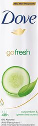 Dove Go Fresh Cucumber & Green Tea Antiperspirant Deodorant Spray, 150ml, 6 Pieces