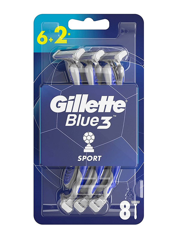 Gillette Blue3 Comfort Disposable Razors, 8