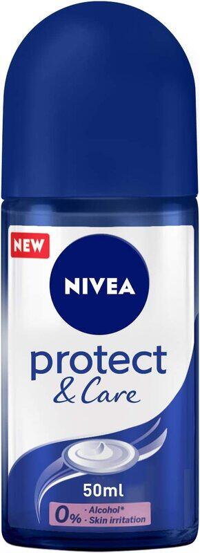 

Nivea Protect & Care No Ethyl Alcohol Antiperspirant Roll-on for Women, 50ml