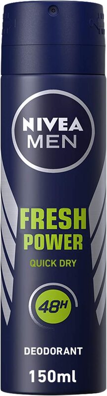 

Nivea Men Fresh Power, Antiperspirant for Men, Fresh Scent, Spray, 150ml