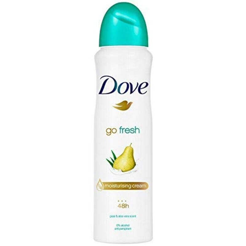 Dove spray Go Fresh Pear & Aloe Antiperspirant Deodorant Spray, 150ml, 3 Pieces